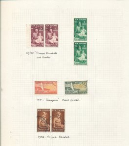 NEW ZEALAND QV/QE M&U Collection on Pages (Apx 150 Items) TK903