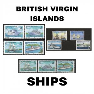 Thematic Stamps - British Virgin Islands - Ships - Choose from dropdown menu