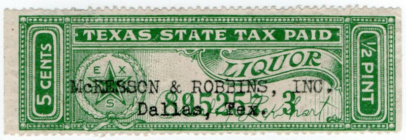 (I.B) US Revenue : Liquor Tax 5c (Texas)