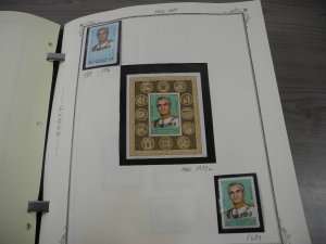 PERSIA,  IRAN,  Lovely Stamp Collection mounted in a Scott album w/case