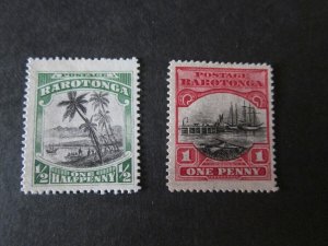 Cook Islands 1924 Sc 72-73 set MH