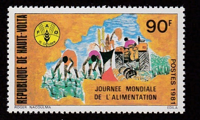 Burkina Faso # 576,, World Food Day,, Mint NH, 1/2 Cat.