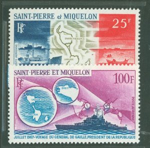 St. Pierre & Miquelon #C35-6 Mint (NH) Single (Complete Set)