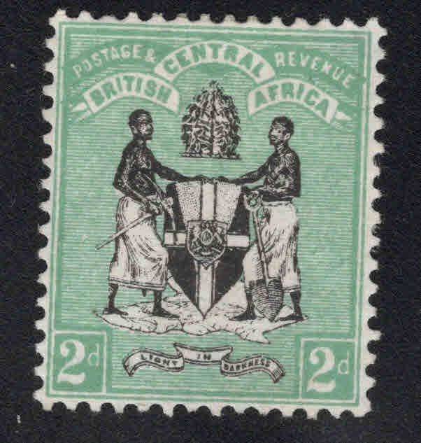 British Central Africa Scott 2 MH* stamp