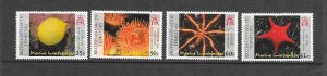 BRITISH ANTARCTIC TERRITORY #382-5 MARINE LIFE MNH