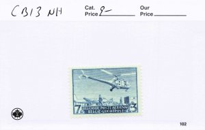 BELGIUM  CB13   MNH