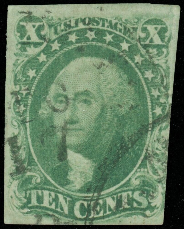 US SCOTT #15, Used, Type III & Sound! Lightish Cancel, Scott Cat Value $140!