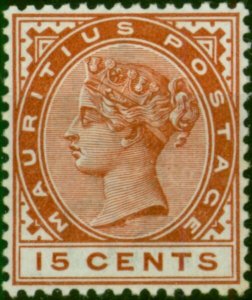 Mauritius 1885 16c Chestnut SG109 Fine LMM