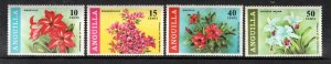 ANGUILLA 70-73 MNH VF  Flowers   Complete set