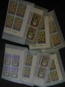 CAYMAN : 1971. Scott #287-90 Orchids. 58 Complete sets. All VF, MNH. Cat $571.00