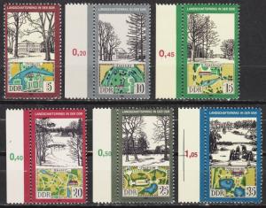 East Germany - 1981 Views  Sc# 2187/2192 - MNH (8938)