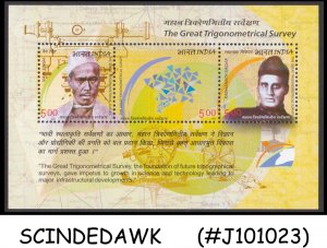 INDIA - 2004 THE GREAT TRIGONOMETRICAL SURVEY SCOTT#2067a - MIN. SHEET MNH