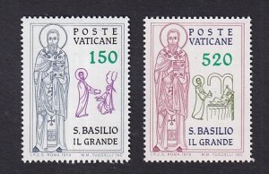 Vatican City   #652-653   MNH  1979  St Basil the Great