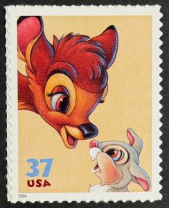 USA, 2004, SC# 3866, Disney, Bambi, Thumper, Unused, MNH, VF