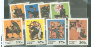 Zaire #1005-12 Mint (NH) Single (Complete Set)