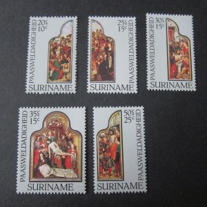 Suriname 1977 Sc B236-40 Christmas Religion set MNH