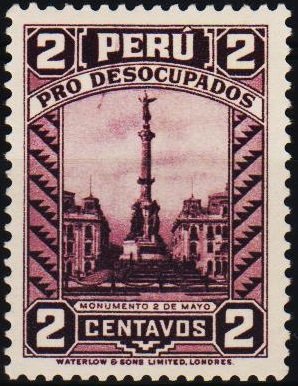 Peru. .1933 2c S.G.526 Unmounted Mint