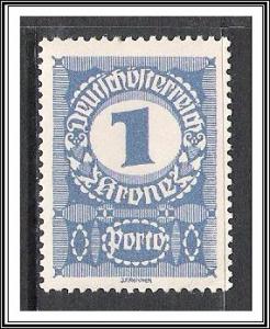 Austria #J84 Postage Due MH