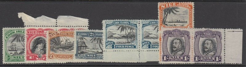 Niue, Scott 60-66 (SG 62-68), MNH pairs