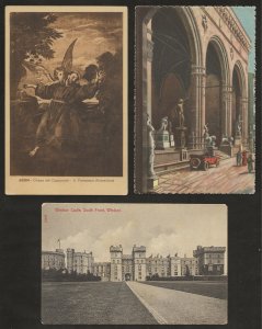 Vintage postcards Mostly Europe 100 views of towns ruins churches coast color/BW