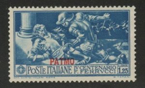 Italy Aegean Island of Patmo, Patmos overprint Scott 15 MH*