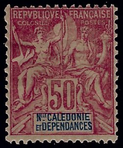 New Caledonia #54 Mint F-VF Typical creases SCV$67.50...French Colonies are Hot!