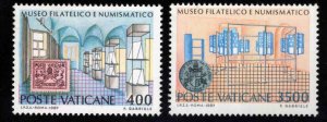 VATICAN Scott 793-794 MNH** Philatelic Numismatic Museum set