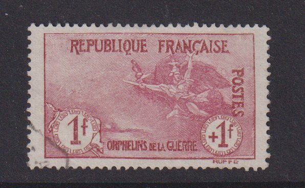 France  #B9  used  1917 La Marseillaise  1fr