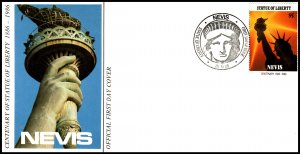 Nevis 520 Statue of Liberty U/A FDC