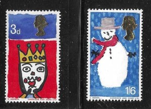 Great Britain 1966 Christmas Sc 476-479 MNH A1502