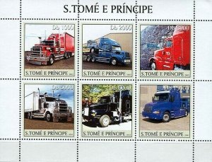 S. TOME & PRINCIPE 2003 - Truck 6v. Scott Code: 1541