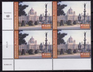 UN Vienna 327 Inscription Block MNH (2003)