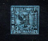 Bergedorf #1a, Unused, Partial gum, F/VF.   Cat $125.00    ...  0630006