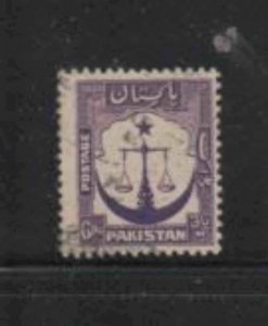 PAKISTAN #25 1948 6p SCALES, STAR & CRESENT F-VE USED