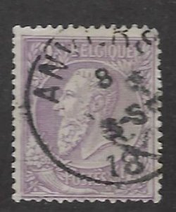 Belgium SC#59 Used F-VF SCV$35.00...Great Spot(s)!