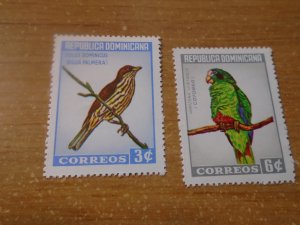 Domonican Republic  #  596-97  MNH  Birds