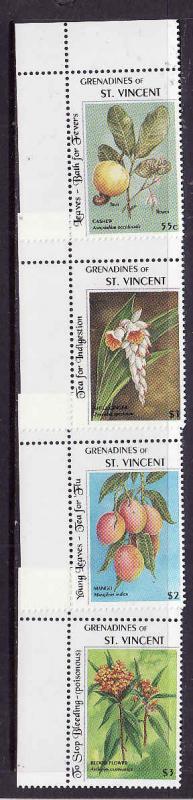 St Vincent Grenadines-Sc#1002//1013-Unused NH 1/3 set-Medicinal Plants-1994-