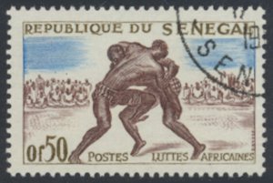 Senegal  Republic   SC# 202  Used  CTO  Wrestling see details/scans 