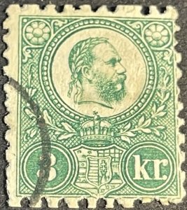 HUNGARY # 8--USED--SINGLE--1871-72