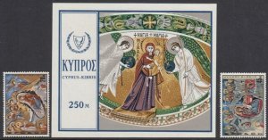 Cyprus 335-7 Christmas mnh