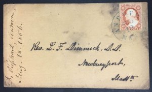 11a 3c Washington Used on POST COVER