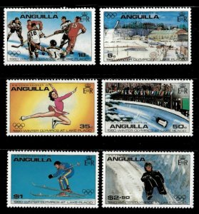 Anguilla 1980 - Lake Placid Winter Olympics - Set of 6v - Scott 375-80 - MNH