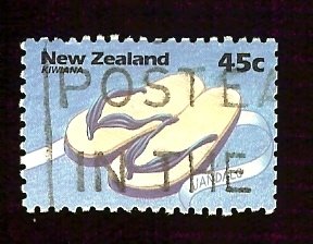 New Zealand 1213 45c Sandals used