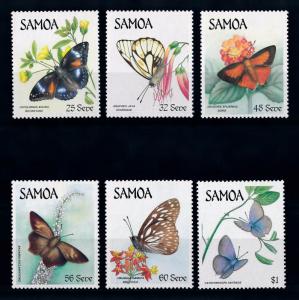 [70347] Samoa 1986 Insects Butterflies  MNH