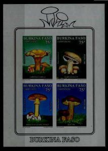 Burkina Faso 899a MNH imperf.s/s Mushrooms