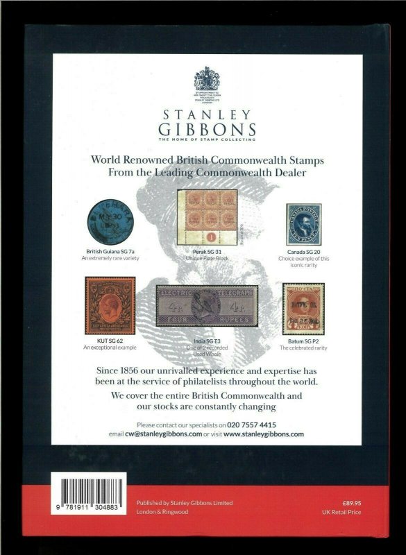 New 2022 Stanley Gibbons Commonwealth & British Empire Postage Stamps 1840-1970