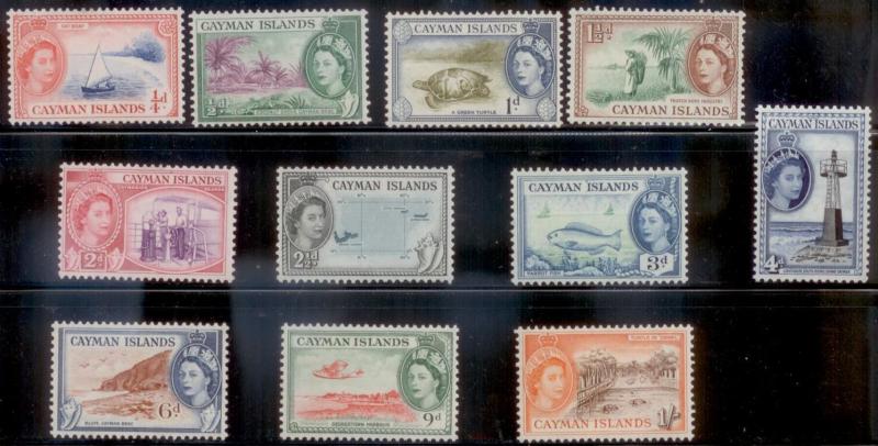 Cayman Islands 1953 SC# 135-45 MNH L282-3