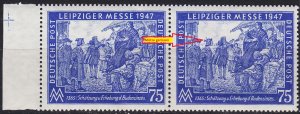 GERMANY Alliiert Gemeinschaft [1947] MiNr 0966 II ( **/mnh ) [01] Plattenfehl...