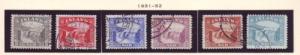 Iceland Sc 170-5 1931-2 Golden Falls stamp set used