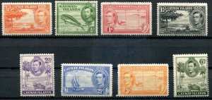 Cayman Islands SC# 100a, 101-3, 104a 105-6, 107a KGVI  Local Views SCV $ 13.00